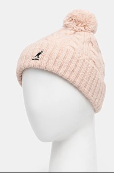 Шапка с примесью шерсти Kangol POMPOM