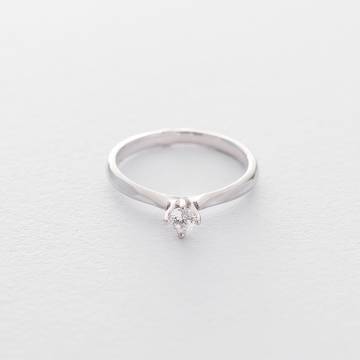 Золотое помолвочное кольцо (куб. циркон Swarovski) к06269 Золотое помолвочное кольцо (куб. циркон Swarovski) к06269
