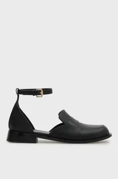 Женские черные кожаные сандалии Sora Черный 39 PRPY PRSLT1276W