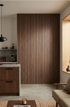 Набір стінових панелей з імітацією дерева 4 pack - коричневий