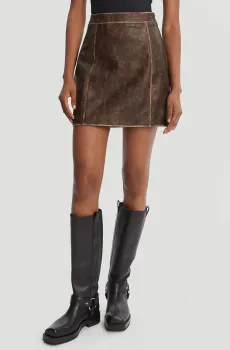 Женская коричневая юбка Коричневый S Guess W5YD46.WHDI0;F1GQ