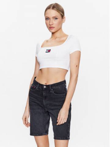 Tommy Jeans Футболка Archive DW0DW15312 Білий Slim Fit Tommy Jeans Футболка Archive DW0DW15312 Білий Slim Fit