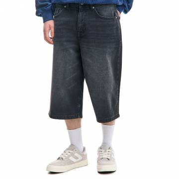 Cropp - Джинсові шорти - чорний