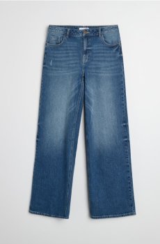 Широкі джинси - темно-синій