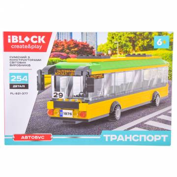 Конструктор IBLOCK Транспорт Автобус (PL-921-377) Конструктор IBLOCK Транспорт Автобус (PL-921-377)