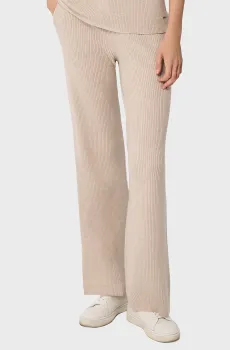 Женские бежевые шерстяные брюки Бежевый 40 MARC&ANDRE W25-00CH0410