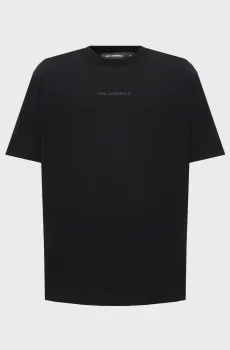Мужская черная футболка Черный XL Karl Lagerfeld 564226.755146;990