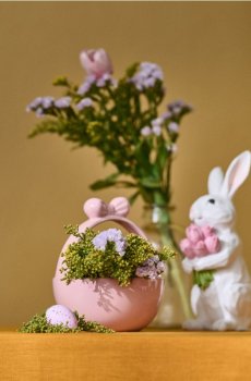 Декоративна керамічна миска - рожевий