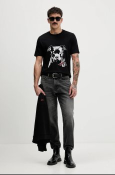 Хлопковая футболка HUGO Dubrox