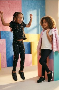 Набір з 2 бавовняних легінсів - різнобарвний