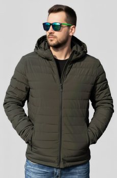 Мужская темно-зеленая демисезонная куртка SB-25220-dark-green