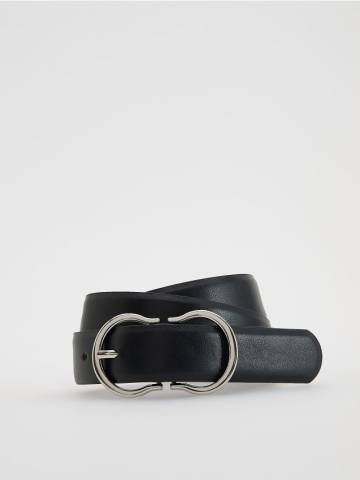 Reserved - Пояс із пряжкою - чорний - 053FD-99X