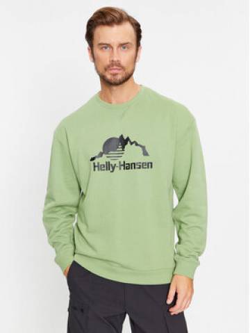 Helly Hansen Світшот Yu Crew Sweater 2.0 53891 Зелений Regular Fit Helly Hansen Світшот Yu Crew Sweater 2.0 53891 Зелений Regular Fit