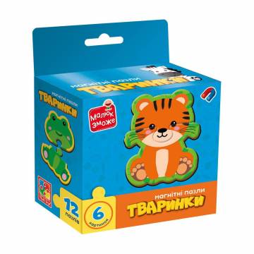 Магнитные пазлы Vladi Toys Животные, от 3 лет, 12 деталей (VT1733-04) Магнитные пазлы Vladi Toys Животные, от 3 лет, 12 деталей (VT1733-04)
