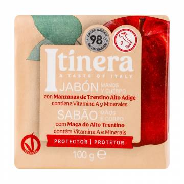 Мыло для рук и тела Itinera с яблоком из Трентино, 100 г