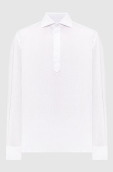 Белая рубашка из льна