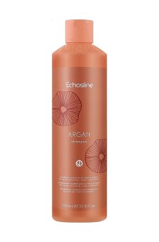 Питательный шампунь для волос Echosline Argan Shampoo с аргановым маслом, 1 л