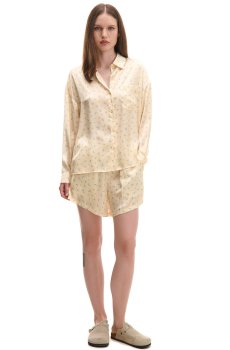 Cropp - Шорти із суцільним принтом - світло-жовтий