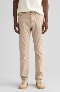 Мужские бежевые джинсы COT/LINEN SLIM Бежевый 33-32 Gant 1000305