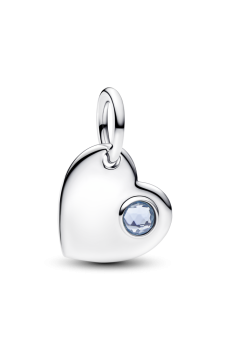 Намистина "Серце з бірюзовим каменем"