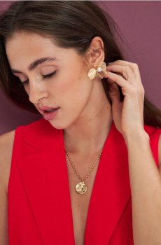 Сережки У Формі Квітів 2 pack - золотий