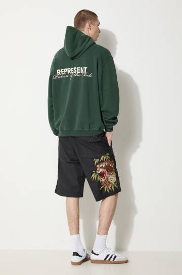 Шорты Maharishi Maha Tiger Loose Snoshorts мужские цвет чёрный 5099.BLACK Шорты Maharishi Maha Tiger Loose Snoshorts мужские цвет чёрный 5099.BLACK