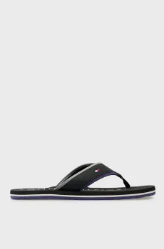 Мужские черные вьетнамки BEACH Черный 42 Tommy Hilfiger FM0FM05710