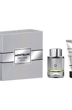 Парфюмированный набор мужской Montblanc Explorer Platinum (парфюмированная вода, 60 мл + гель для душа, 100 мл)