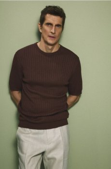 Reserved - Футболка з домішкою CIRCULOSE® - кавовий - 994IR-84X