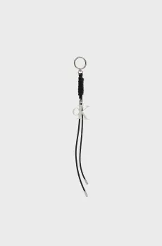 Женский черный кожаный брелок TASSLE BAG CHARM Черный ONESIZE Calvin Klein LV04F1267G