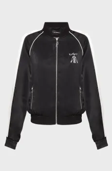 Женский черный бомбер Черный 38 Karl Lagerfeld A3W14037