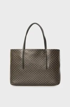 Женская черная сумка с узором EMBLEM AOP SMALL TOTE Черный ONESIZE Calvin Klein LV04F3267G