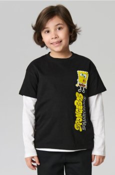Футболка SpongeBob - чорний