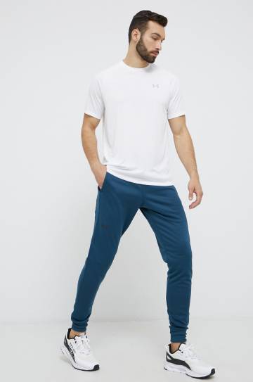 Футболка для тренинга Under Armour Tech 2.0 цвет белый однотонная 1326413-191 Футболка для тренинга Under Armour Tech 2.0 цвет белый однотонная 1326413-191