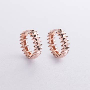 Серьги - кольца в красном золоте с08550 Серьги - кольца в красном золоте с08550