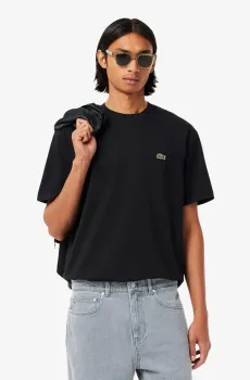 Мужская чёрная футболка Classic fit Черный L-XL Lacoste TH7318031