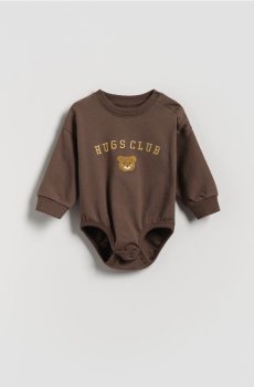 Reserved - Боді з аплікацією - кавовий - 339HV-84X