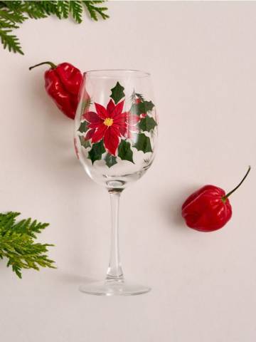 Келих зі святковим мотивом - різнобарвний