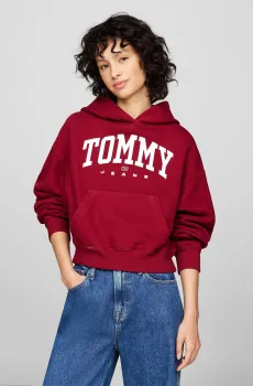 Женское красное худи TJW VTG VARSITY 1 Красный S Tommy Jeans DW0DW19291