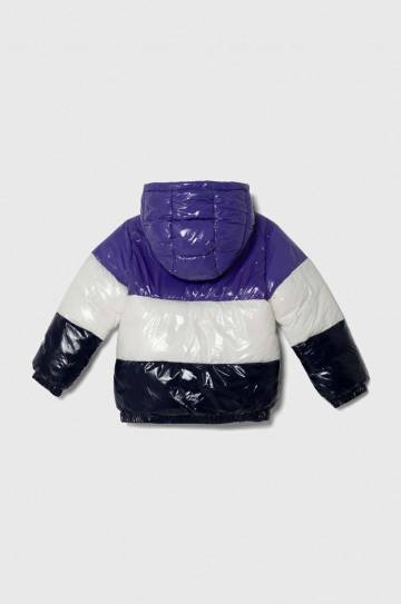 Детская куртка United Colors of Benetton цвет фиолетовый Детская куртка United Colors of Benetton цвет фиолетовый