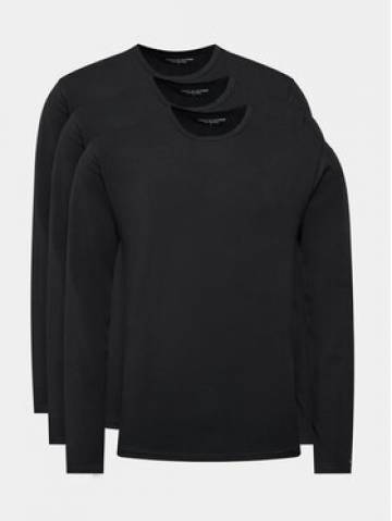 Tommy Hilfiger Комплект з 3 лонгслівів UM0UM03022 Чорний Slim Fit Tommy Hilfiger Комплект з 3 лонгслівів UM0UM03022 Чорний Slim Fit