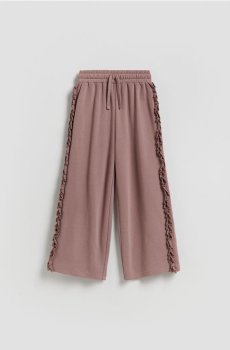 Reserved - Трикотажні штани wide leg - кавовий - 123HN-84X