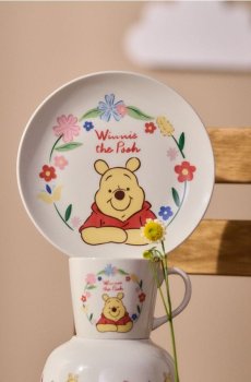 Керамічна тарілка Winnie the Pooh - різнобарвний