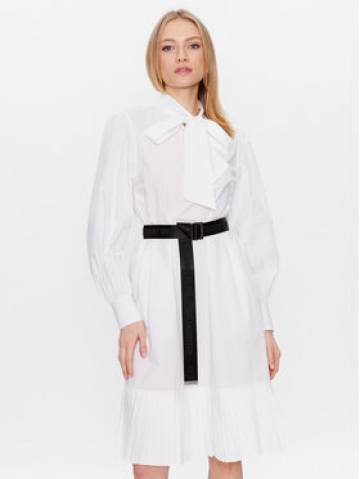 KARL LAGERFELD Повсякденна сукня 226W1302 Білий Regular Fit KARL LAGERFELD Повсякденна сукня 226W1302 Білий Regular Fit
