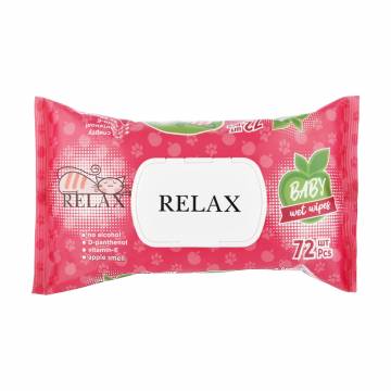 Детские влажные салфетки Handy Fresh Baby Relax Антибактериальные, с клапаном, 72 шт Детские влажные салфетки Handy Fresh Baby Relax Антибактериальные, с клапаном, 72 шт