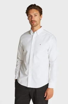 Мужская белая рубашка OXFORD DOBBY RF SHIRT Белый L Tommy Hilfiger MW0MW37571