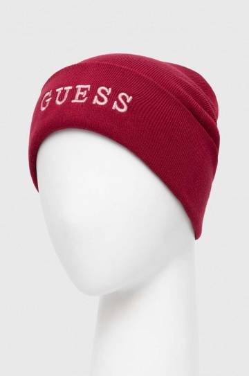 Шапка Guess цвет красный Шапка Guess цвет красный