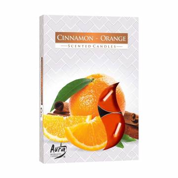 Ароматическая свеча Bispol Scented Candle Cinnamon-Orange, 6 шт (p15-159 a6)