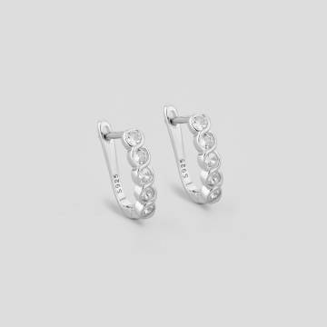 Серебряные серьги Minimal 2-0023б Серебряные серьги Minimal 2-0023б