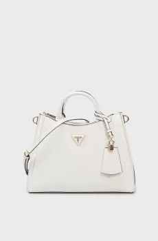 Женская белая сумка ECO JAZLYNN GIRLFRIEND SATCHEL Белый ONESIZE Guess HWEZG952306